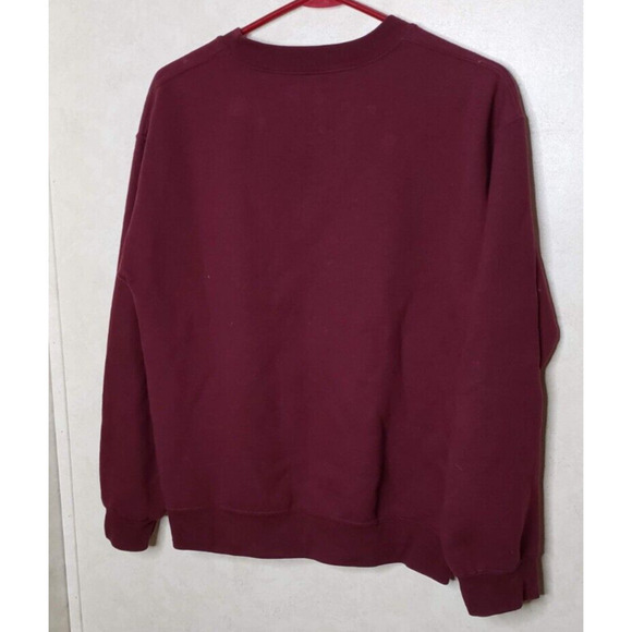 UMD University Minnesota Duluth Bulldogs Small Maroon Pullover Sweatshirt Gildan - Picture 2 of 5